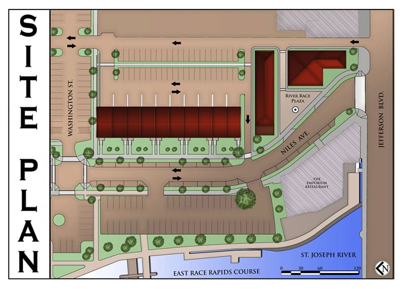 River Race Town Homes Site Plan